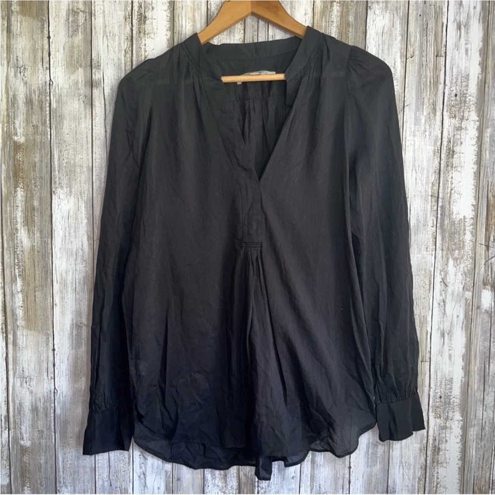 Loft Black Popover Blouse - Picture 1 of 4